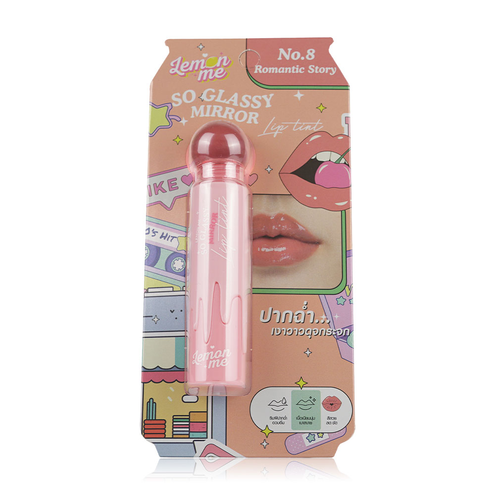 Lemon Me So Glassy Mirror Lip Tint 3.20g #08 Romantic Story