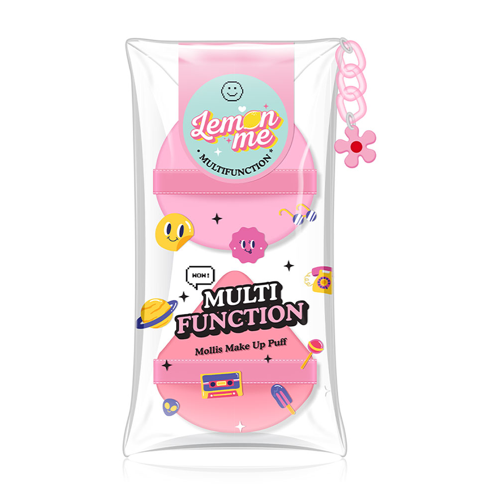 Lemon Me Mollis Makeup Puff #01 Pink