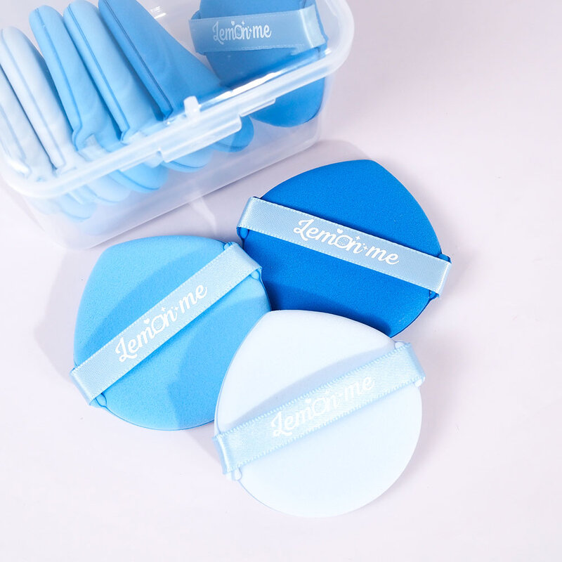 Lemon Me Mollis Makeup Puff Box Set Lm1013 #02 Blue