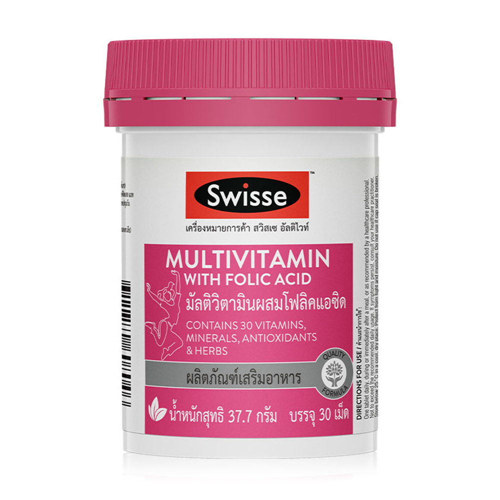 SWISSE Ultivite Multivitamin With Folic Acid 30 Tablets
