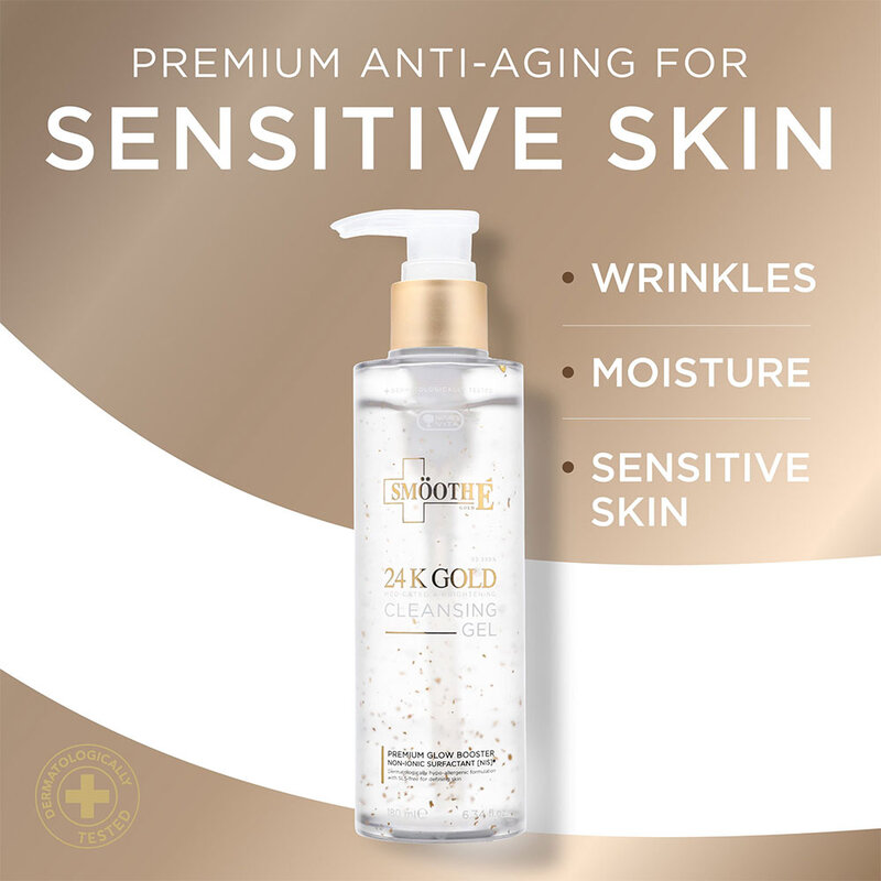 Smooth E 24K Gold Mild & Brightening Cleansing Gel 180ml