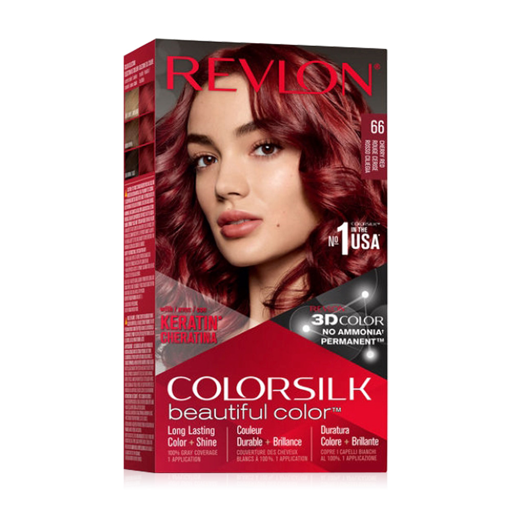 REVLON Colorsilk Beautiful Color With Keratin 130ml #66 Cherry Red