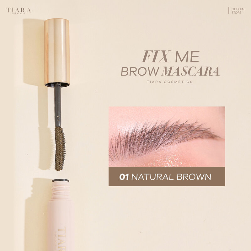 TIARA COSMETICS FixMe Brow Mascara 5g #01 Natural Brown