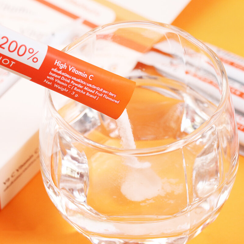 VITC Vitamin C 200% Pure Power Shot [14 Sachets x 3g] ( สินค้าหมดอายุ : 2026.01.22 ) 