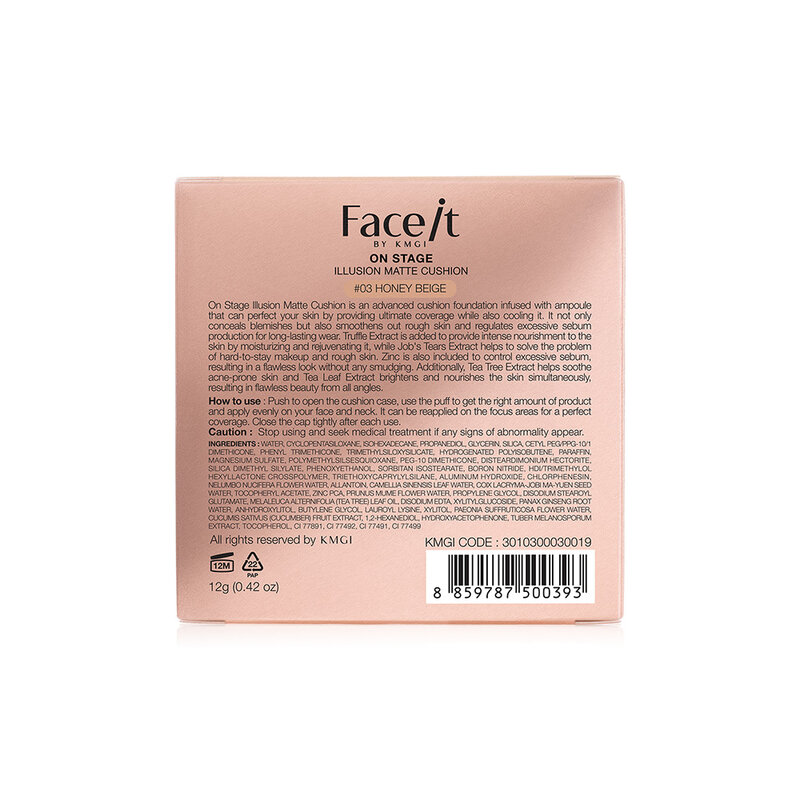 Beautilox On Stage Illusion Matte Cushion 12g #03 Honey Beige