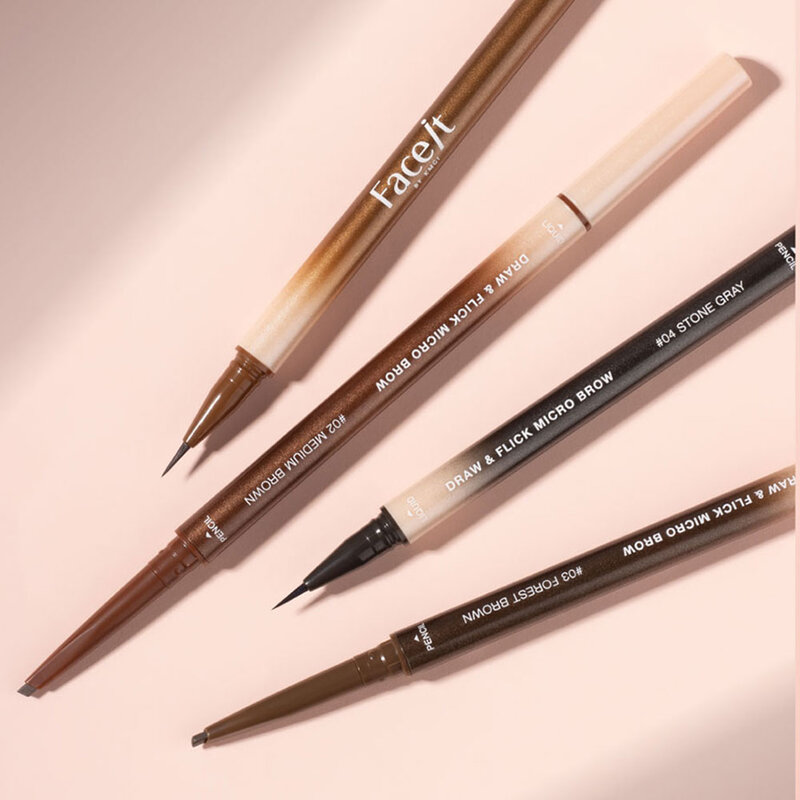 Beautilox Draw & Flick Micro Brow [0.07g + 0.28ml] #03 Forest Brown