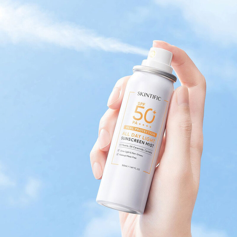 SKINTIFIC All Day Light Sunscreen Mist SPF50 PA++++ 120ml