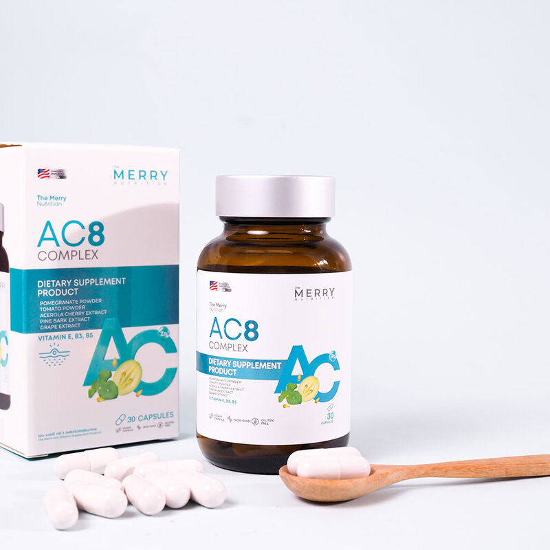 The Merry AC8 Complex 30 Capsules ( สินค้าหมดอายุ : 2026.02.20 ) 