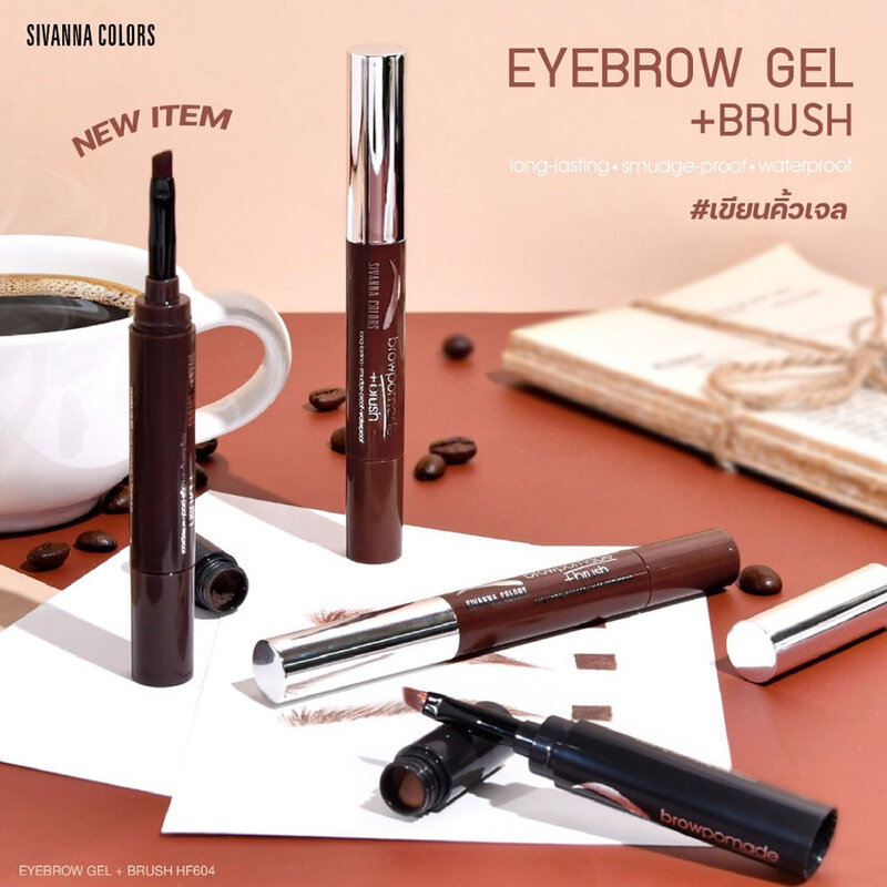 SIVANNA Colors Eyebrow Gel+Brush 1.6g #01