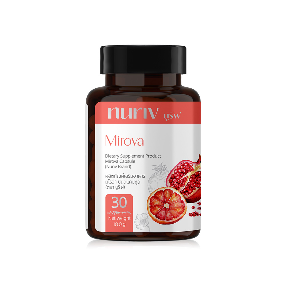 Nuriv Mirova 30 Capsules ( สินค้าหมดอายุ : 2026.04.25 ) 