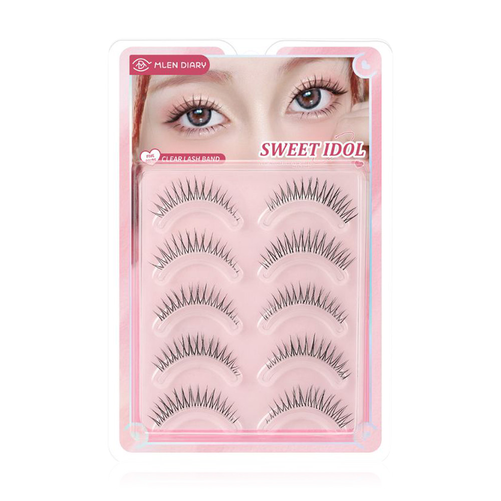 MLEN DIARY Strips Lashes Series Eyelashes 5 Pairs #Sweet Idol