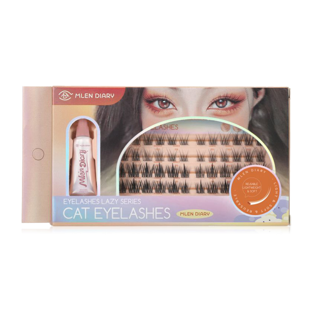 MLEN DIARY Lazy Lashes Series 4 Rows #Cat Eyelashes