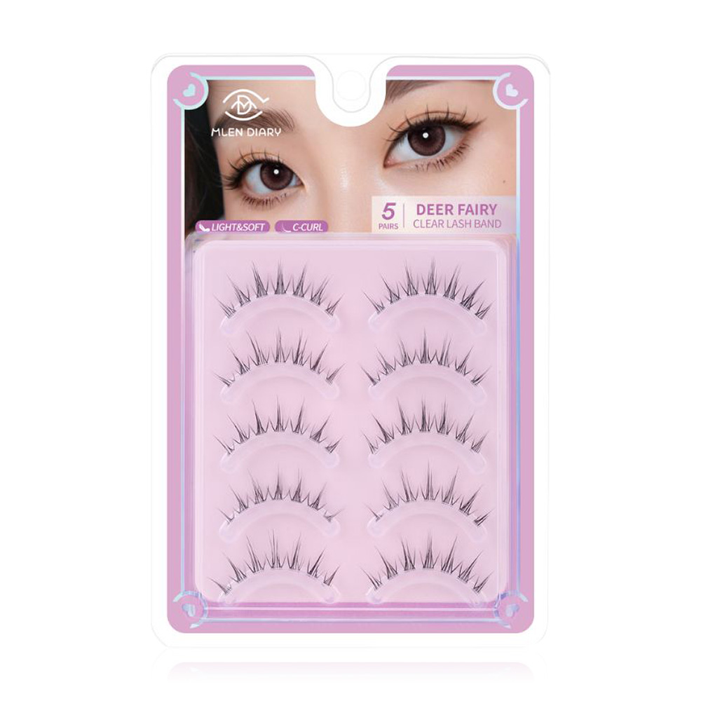MLEN DIARY Strips Lashes Series Eyelashes 5 Pairs #Deer Fairy