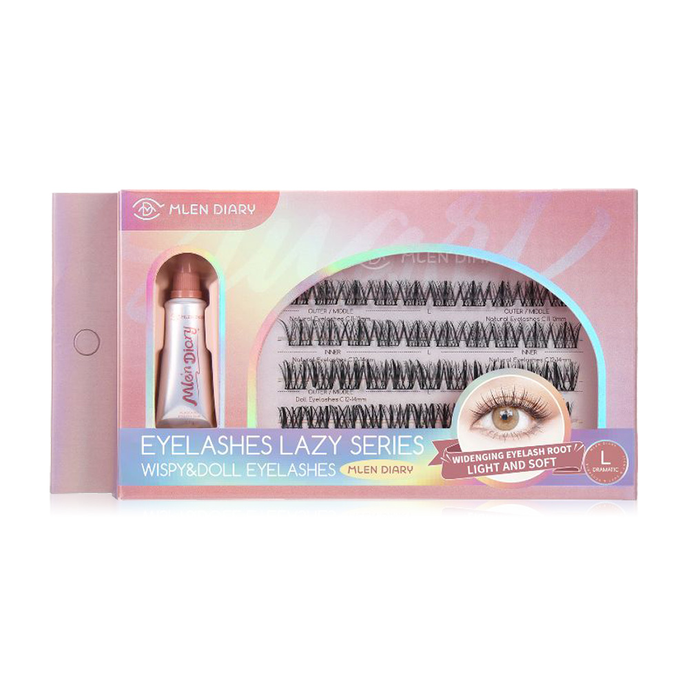 MLEN DIARY Lazy Series Eyelashes 4 Rows #Wispy & Doll