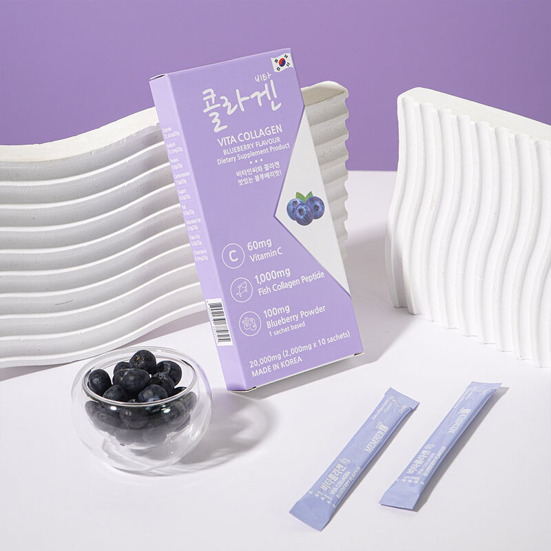 MEMBERK Vita Collagen Blueberry Flavour [2g x 10 Sachets]