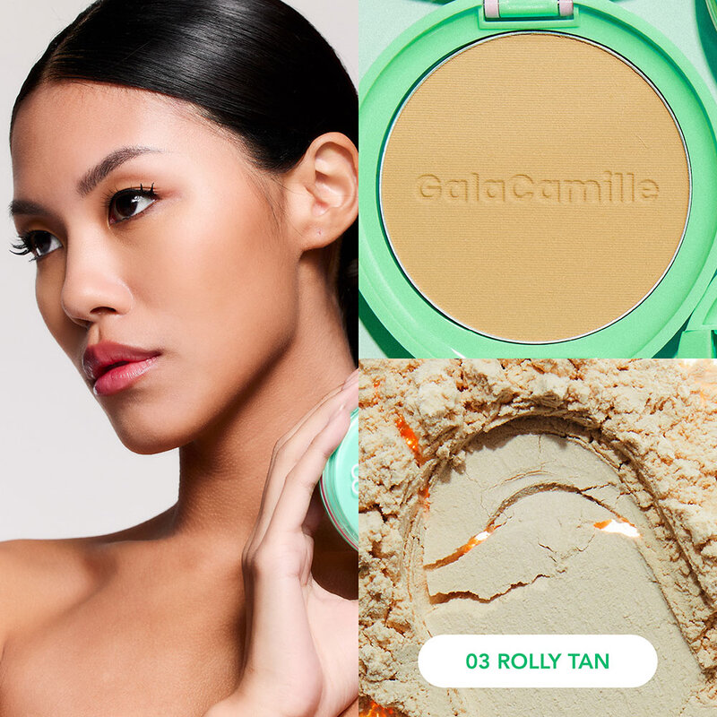 GALA CAMILLE Rolly Pop Soft Matte Foundation Powder 10g #03 Rolly Tan ( สินค้าหมดอายุ : 2026.03.01 ) 