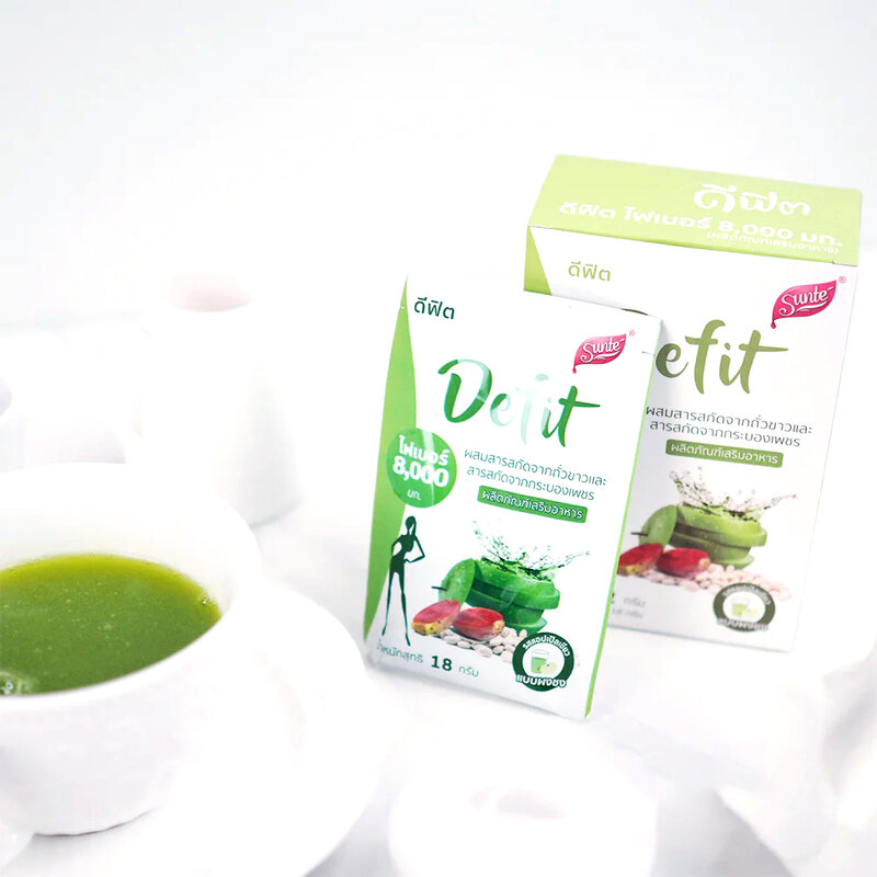 Sunte Fiber 8,000 With White Kidney Bean & Cactus Extract [18g x 4 Sachets]
