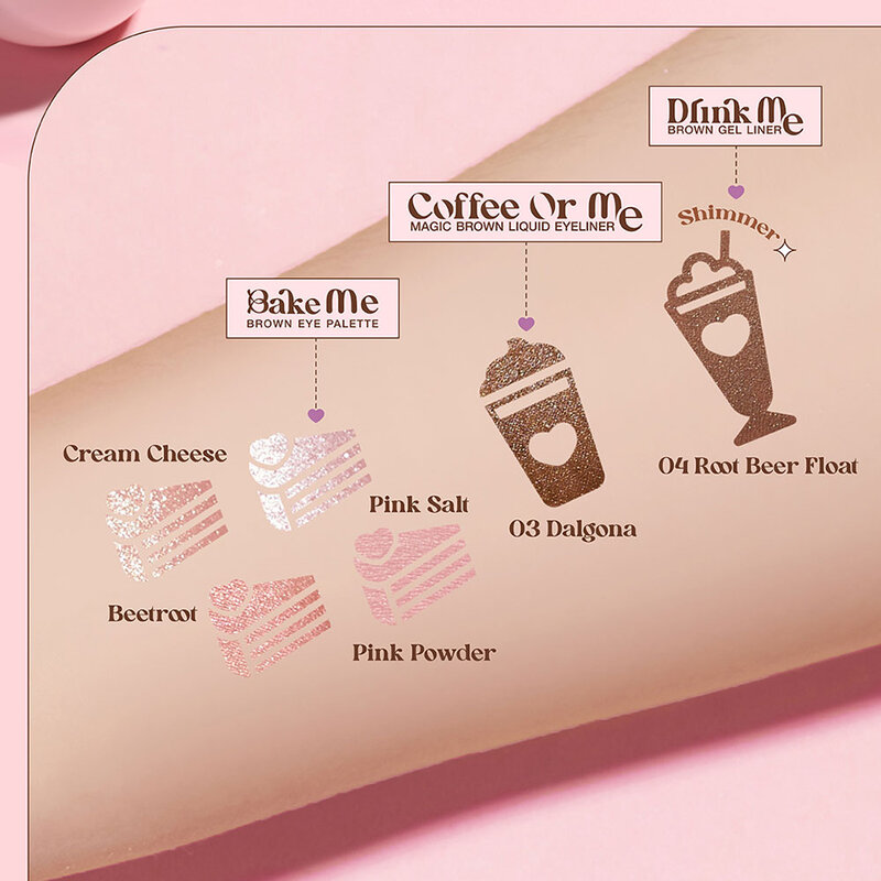 Cosluxe Bake Me Brown Eye Palette 3.6g #02 Pink Velvet