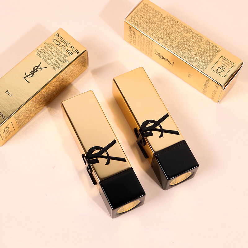 YSL Rouge Pur Couture Pure Color-in-Care Satin Lipstick 3.8g #N14 Nude Rendez-Vous