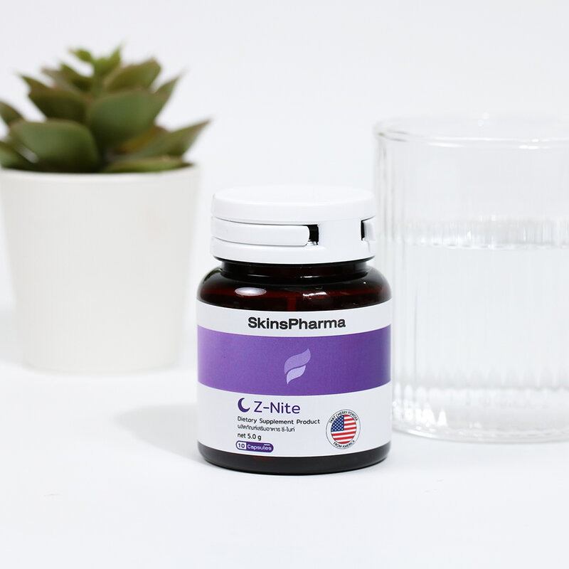 SkinsPharma Z-Nite 10 Capsules ( สินค้าหมดอายุ : 2026.04.08 ) 