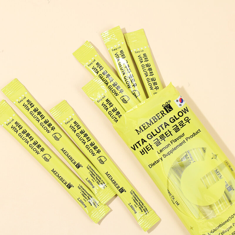 MEMBERK Vita Gluta Glow Lemon Flavour [2g x 10 Sachets] ( สินค้าหมดอายุ : 2026.01.18 ) 