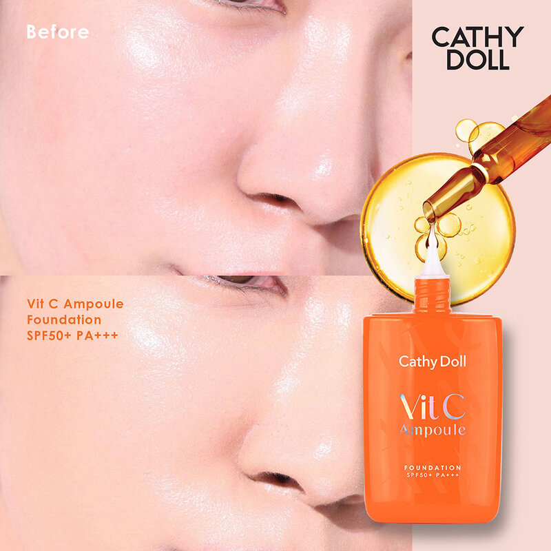 Cathy Doll Vit C Ampoule Foundation SPF50+ PA+++ 30g #01 Ivory