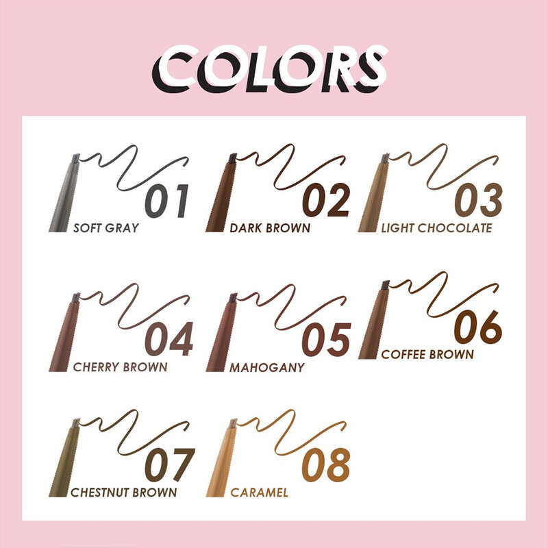 Cathy Doll Skinny Sharp Brow Pencil 0.06g #01 Soft Gray