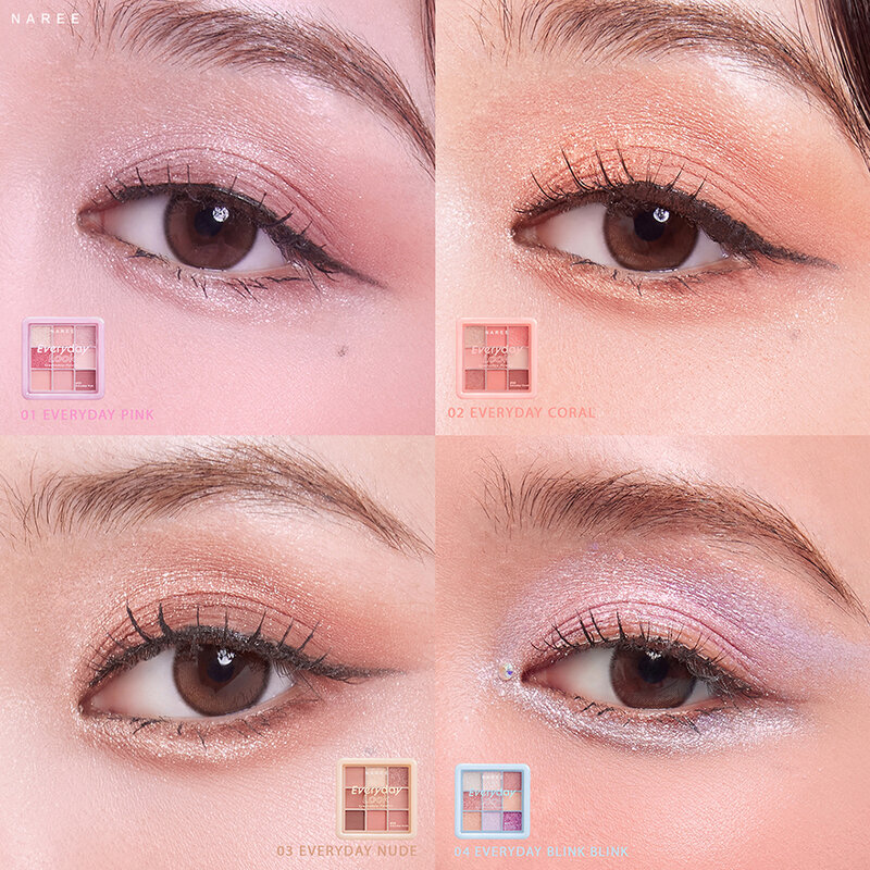 Naree Everyday Look Eyeshadow Palette 13.5g #01 Everyday Pink