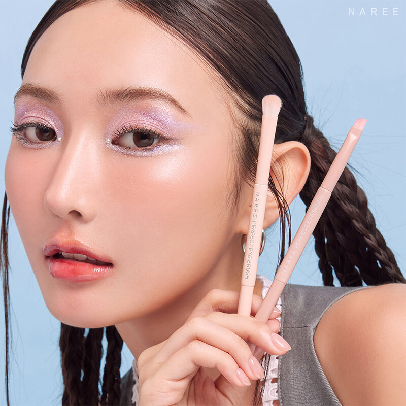 Naree Perfect Eye Brush 1pc #Pink