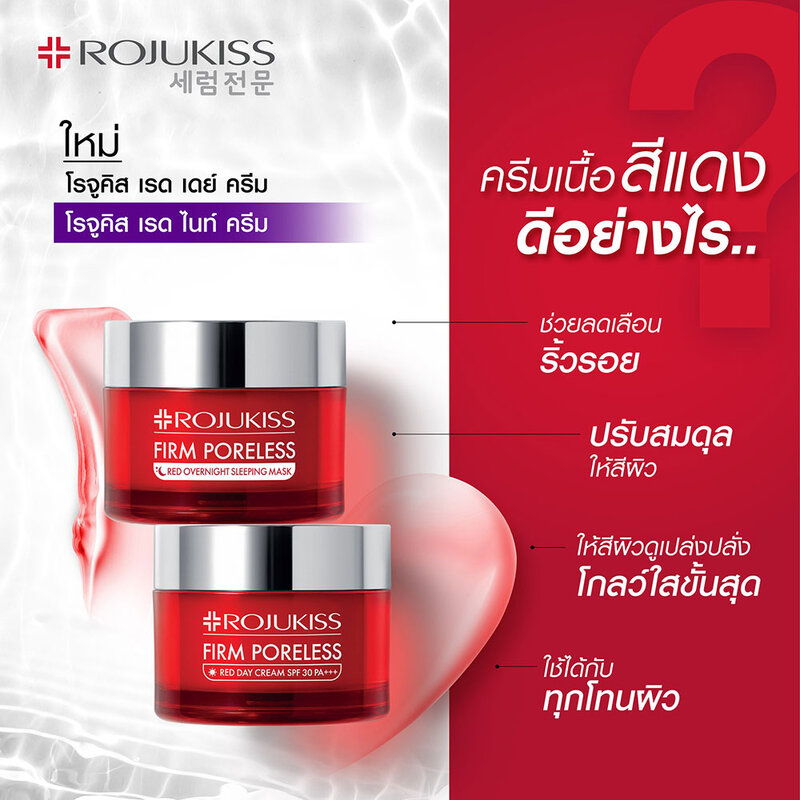 Rojukiss Firm Poreless Red Day Cream SPF30/PA+++ 8ml