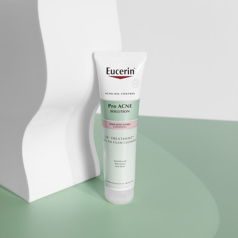 Eucerin Pro Acne Solution 3X Treatment Gel To Foam Cleanser 150ml