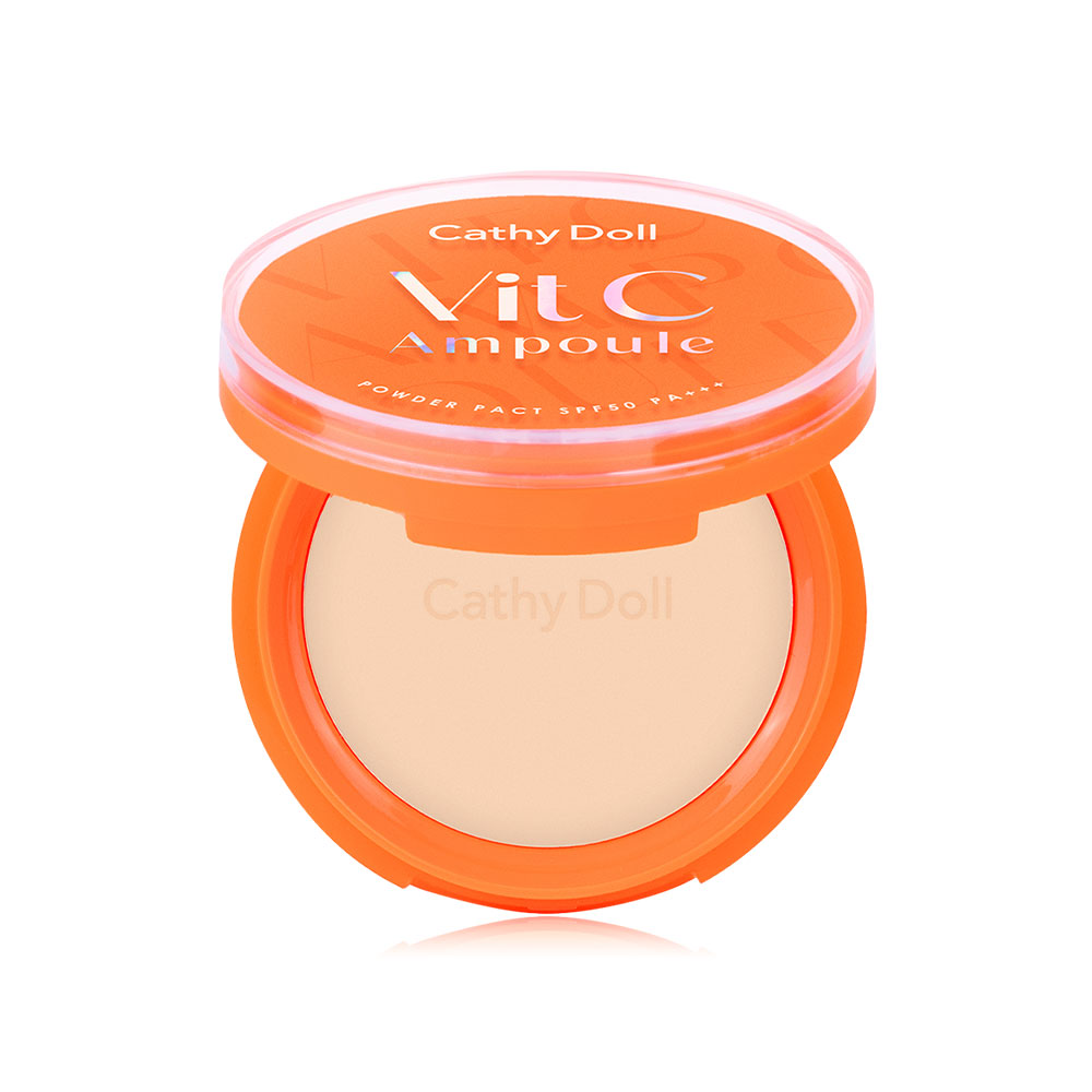 Cathy Doll Vit C Ampoule Powder Pact SPF50 PA+++ 12g #01 Ivory