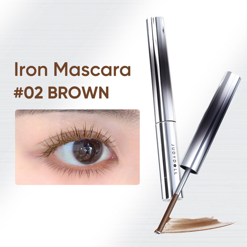 JUDYDOLL Iron Mascara 2g #02 Brown ( สินค้าหมดอายุ : 2026.03.12 ) 