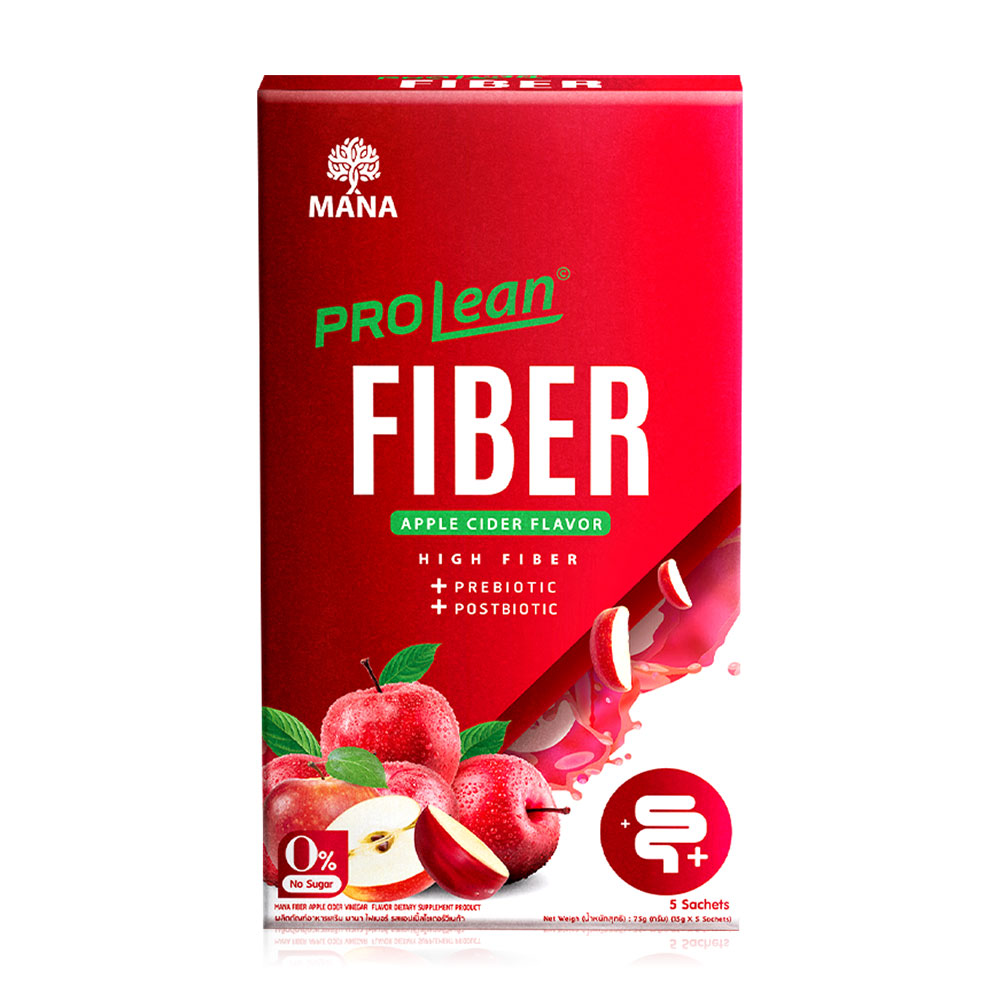 MANA ProLean Fiber 5 Sachets #Apple Cider Flavor ( สินค้าหมดอายุ : 2026.03.14 ) 