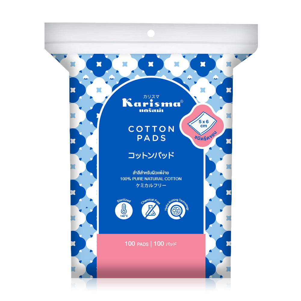 Karisma Cotton Pads Compressed Edge 100 Pads