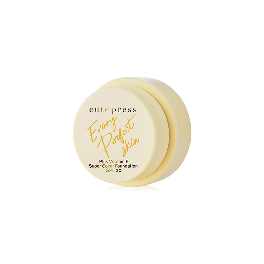 Cute Press Evory Perfect Skin Plus Vitamin E Super Cover Foundation SPF30 9g #P