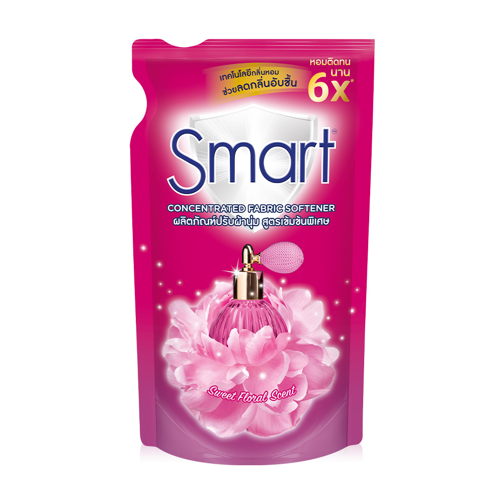 Smart Concentrated Fabric Softener Sweet Floral Scent Pink 490ml