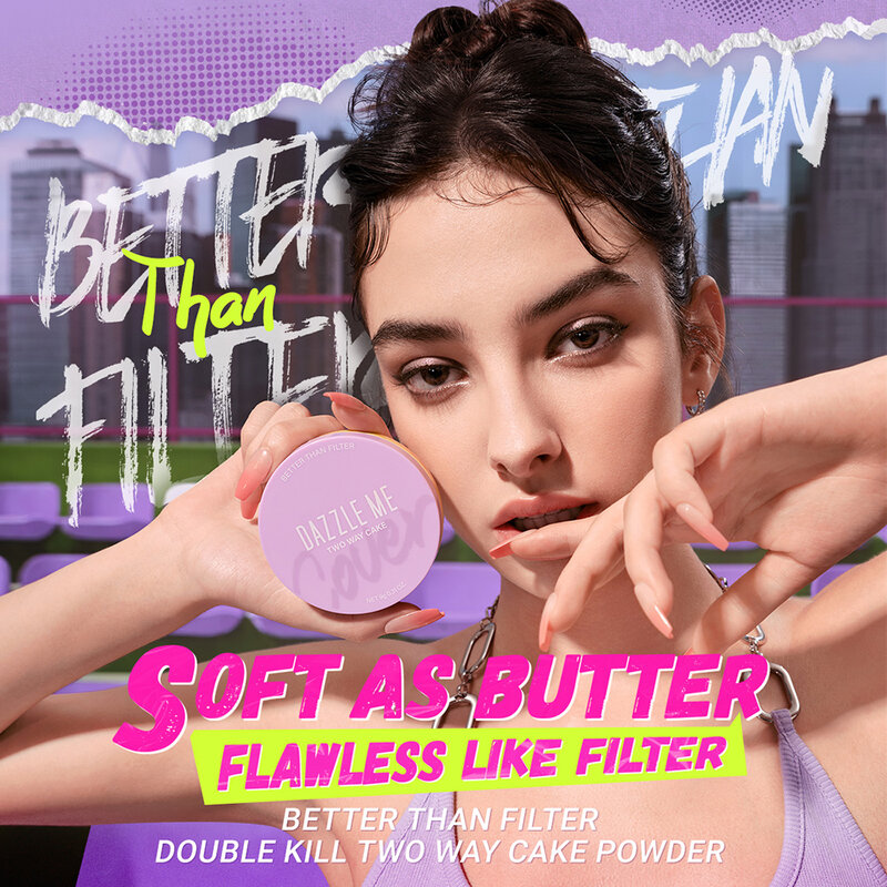 Dazzle Me Better Than Filter Double Kill Two Way Cake Powder 9g #C02 Light Pearl