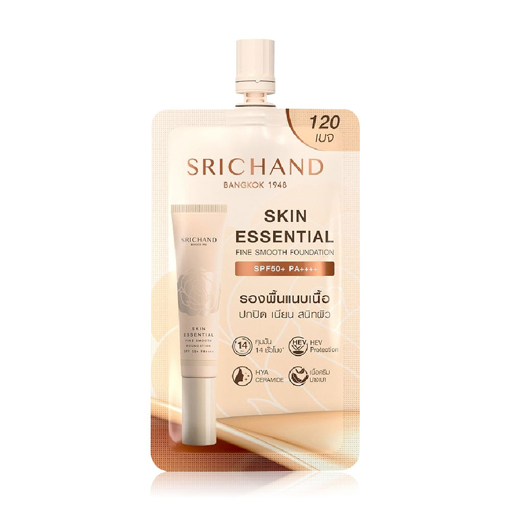 Srichand Skin Essential Fine Smooth Foundation SPF50+ PA++++ 6ml #120 Beige
