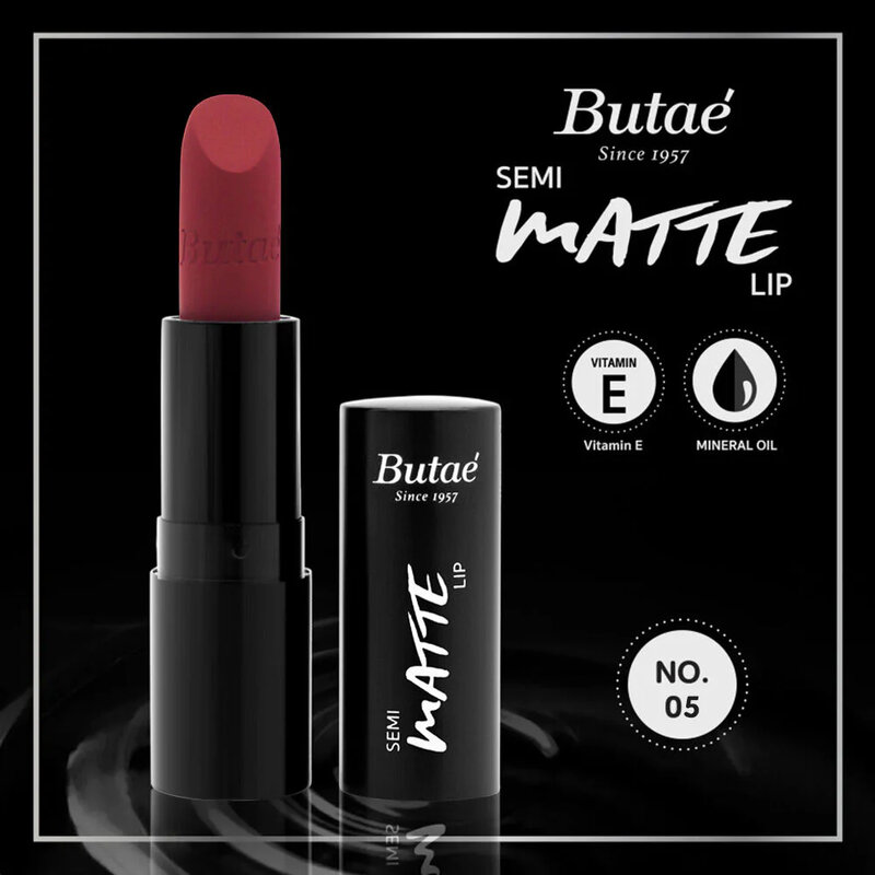Butae Semi Matte Lip 3.5g #05 Pomegranate