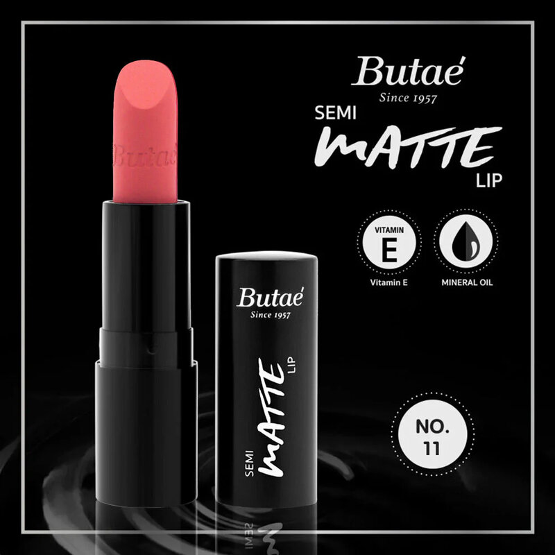 Butae Semi Matte Lip 3.5g #11 Crepe