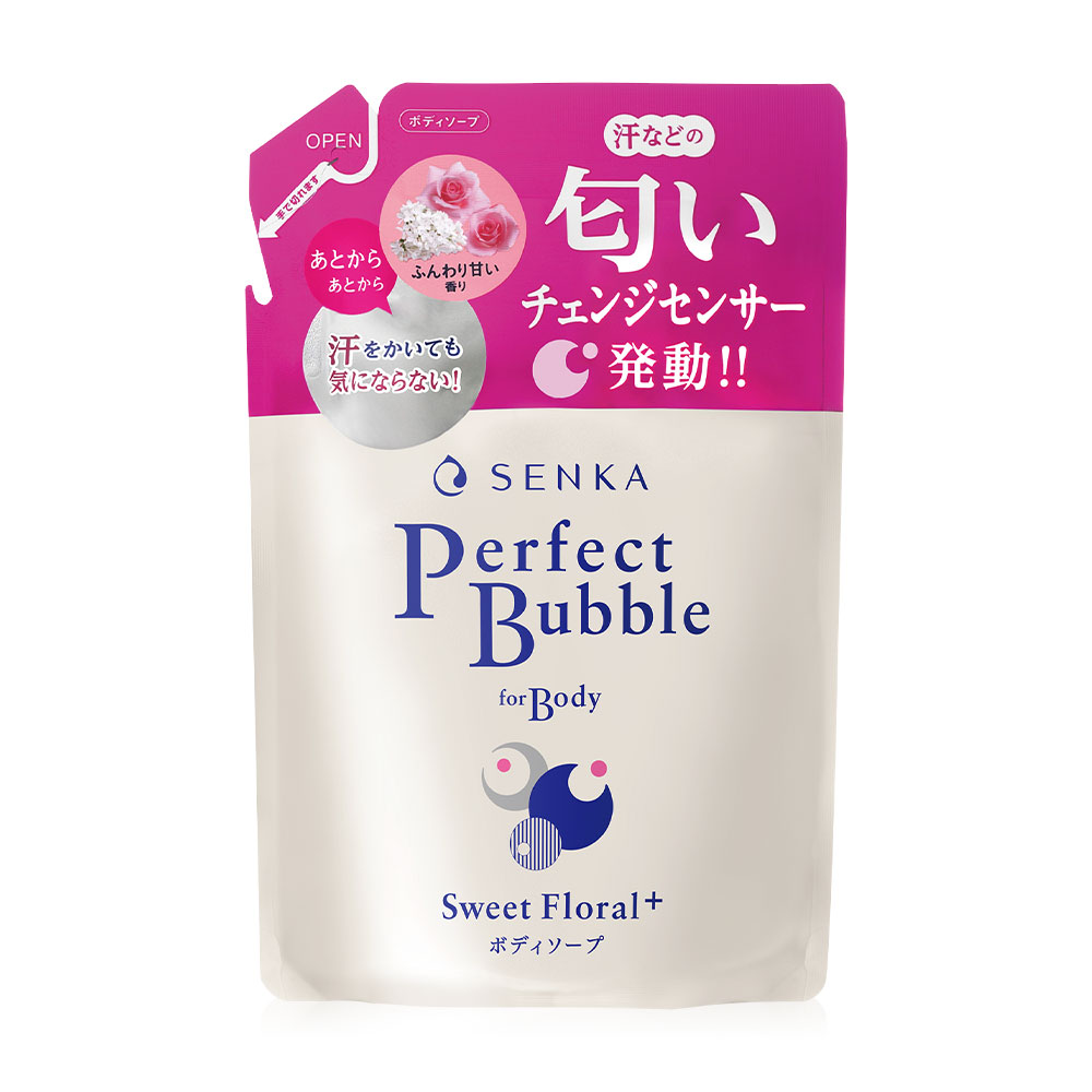 Senka Perfect Bubble For Body Sweet Floral N Refill​ 350ml