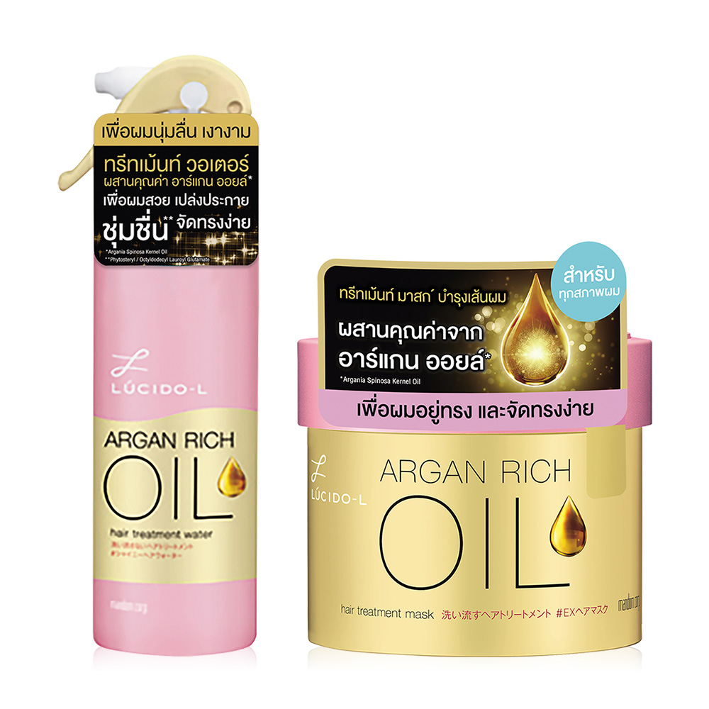 LUCIDO-L Set 2 Items Hair Treatment Water 170ml + Hair Treatment Mask 220g
