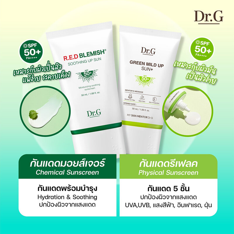 Dr.G R.E.D Blemish Soothing Up Sun SPF50+ PA++++ 50ml