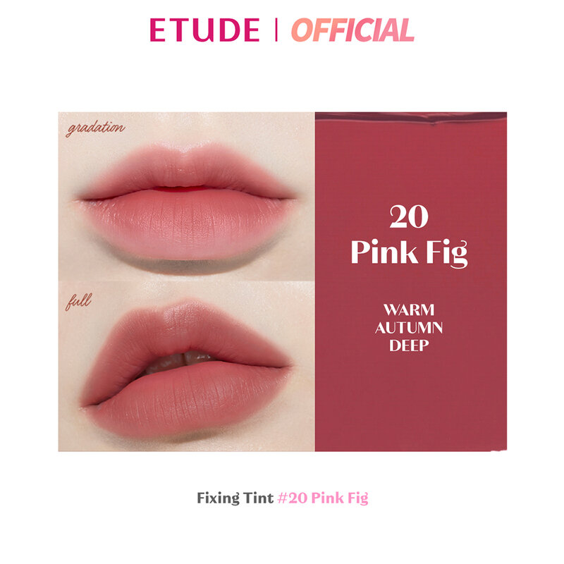Etude Fixing Tint 4g #20 Pink Fig ( สินค้าหมดอายุ : 2025.12.20 ) 