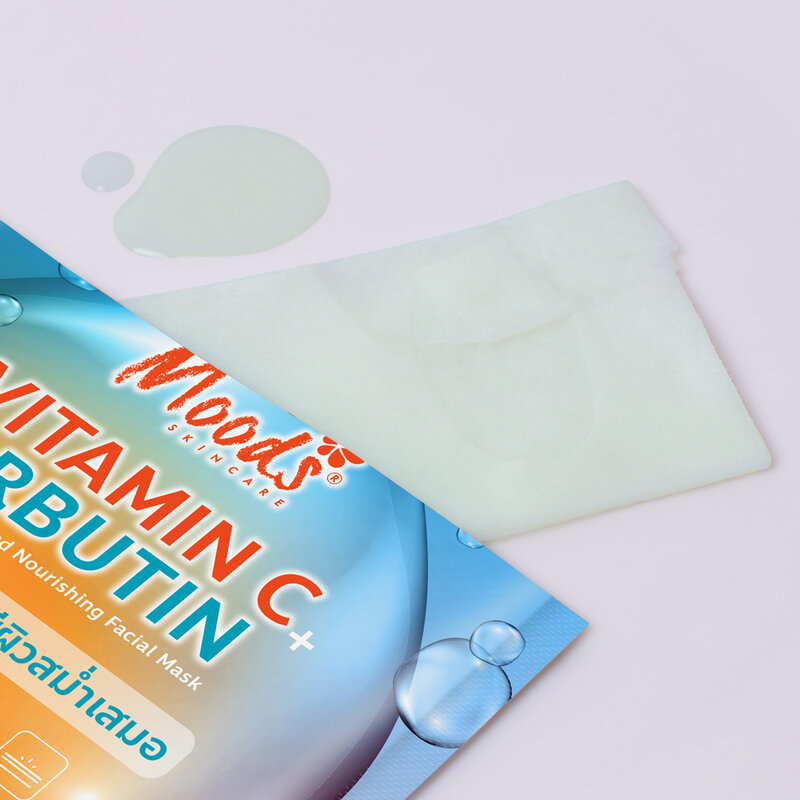 Moods Skin Care Vitamin C + Arbutin Brightening And Nourishing Facial Mask 38ml