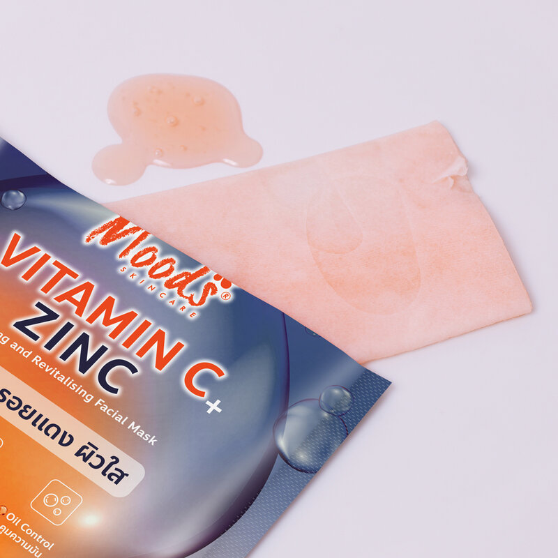 Moods Skin Care Vitamin C + Zinc Brightening And Revitalising Facial Mask 38ml