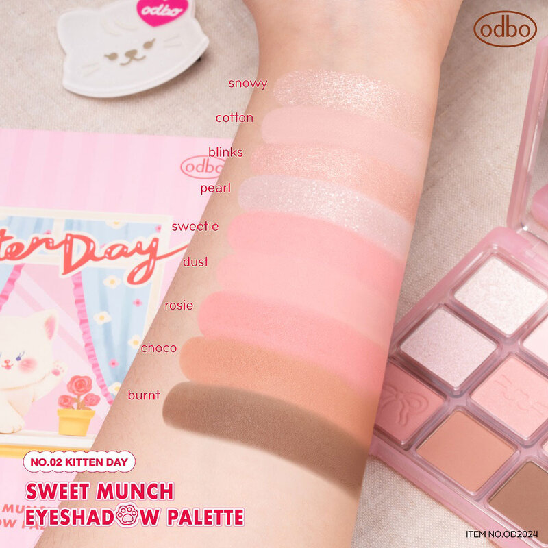 ODBO Sweet Munch Eyeshadow Palette 9g #OD2024-02