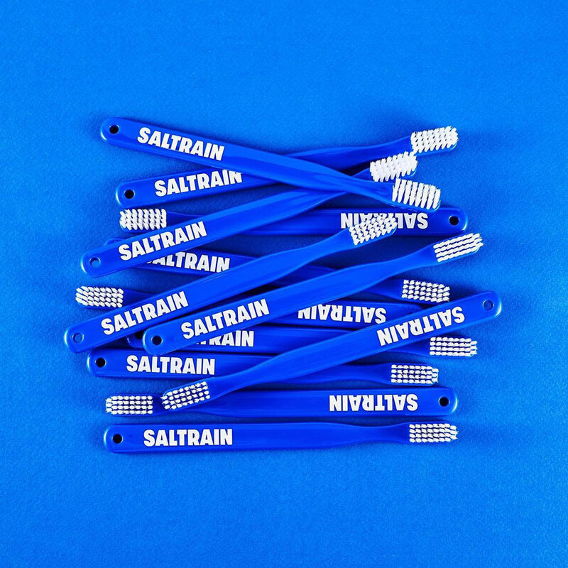 Saltrain Toothbrush [1pc] #Blue White