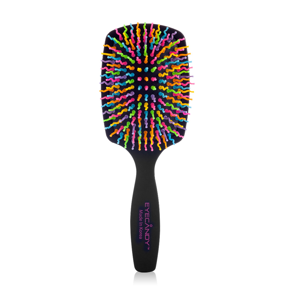 Eyecandy Rainbow Volume S Paddle Brush #Black